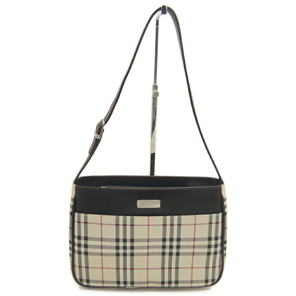 BURBERRY Nova Check Pattern Shoulder Bag